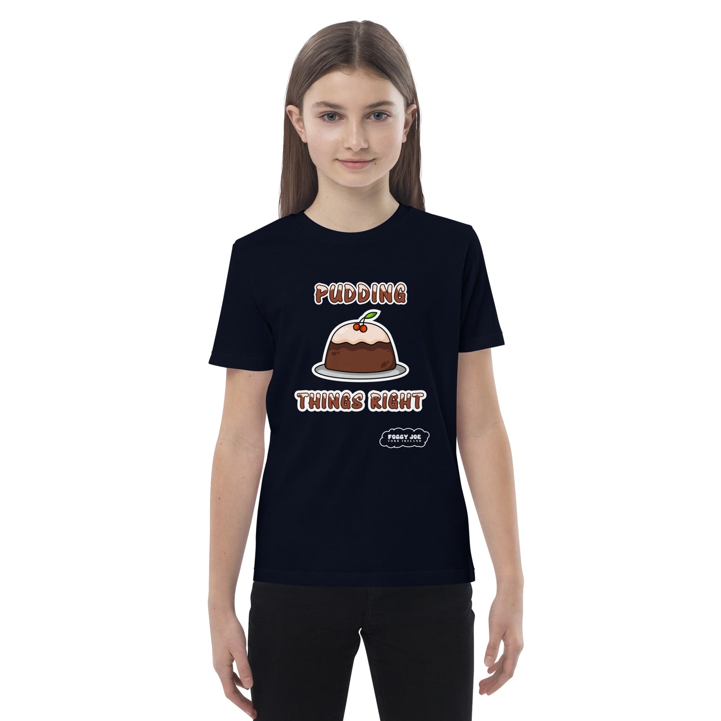 Pudding Things Right by Foggy Joe! - Organic cotton kids t-shirt