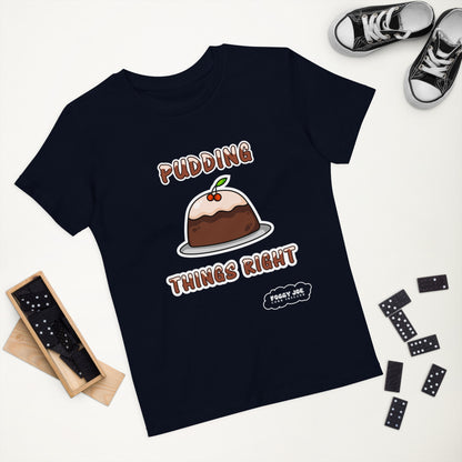 Pudding Things Right by Foggy Joe! - Organic cotton kids t-shirt