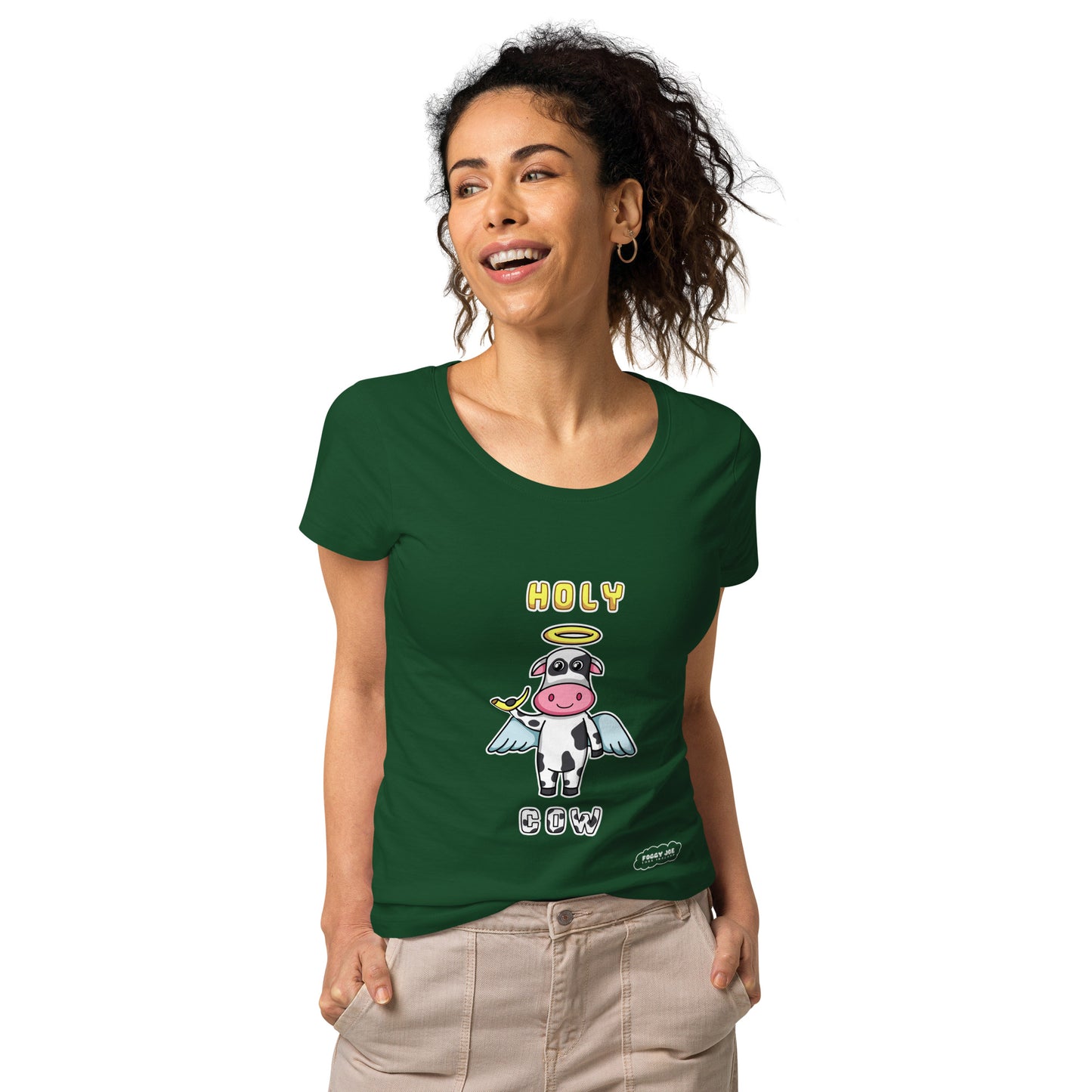 Holy Cow by Foggy Joe! Women’s basic organic t-shirt