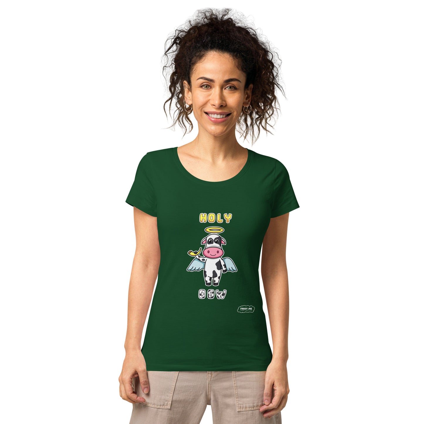 Holy Cow by Foggy Joe! Women’s basic organic t-shirt