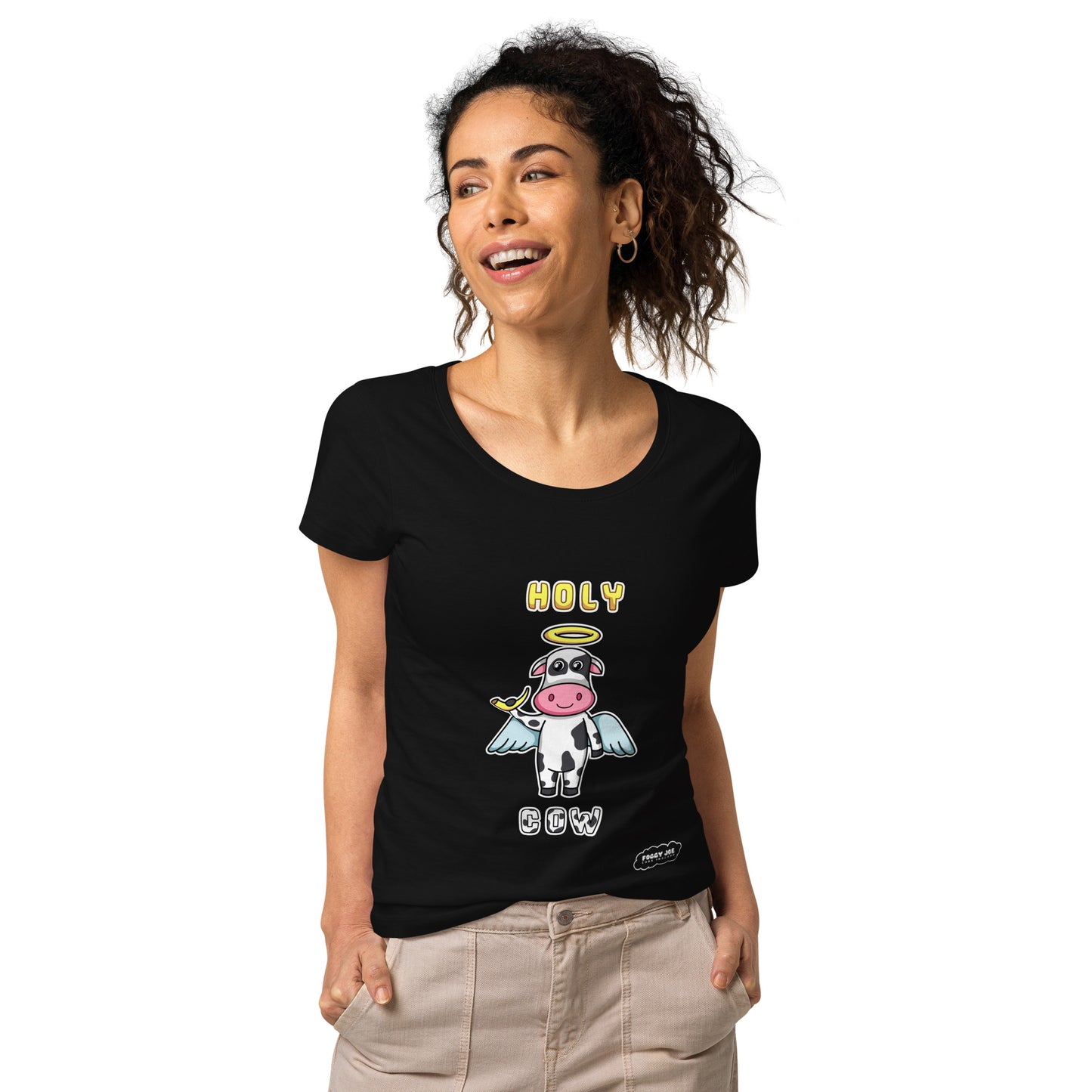 Holy Cow by Foggy Joe! Women’s basic organic t-shirt