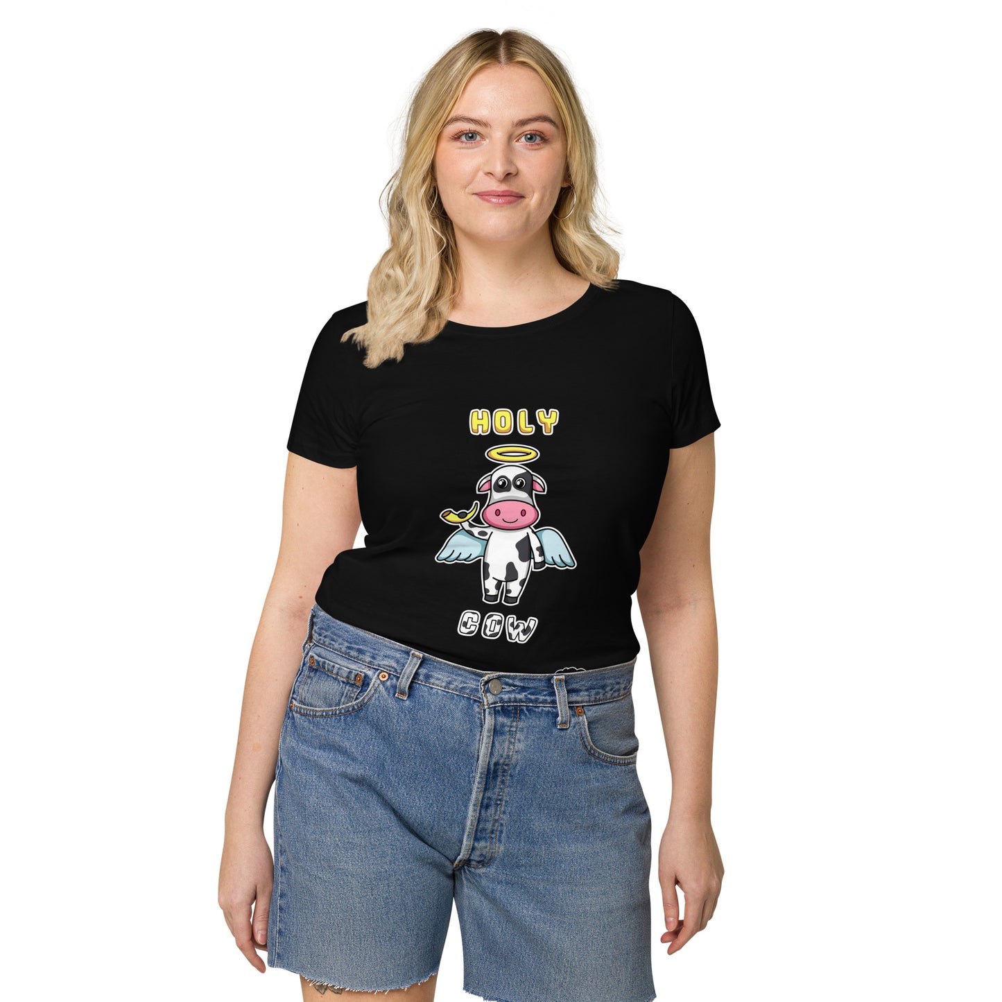 Holy Cow by Foggy Joe! Women’s basic organic t-shirt