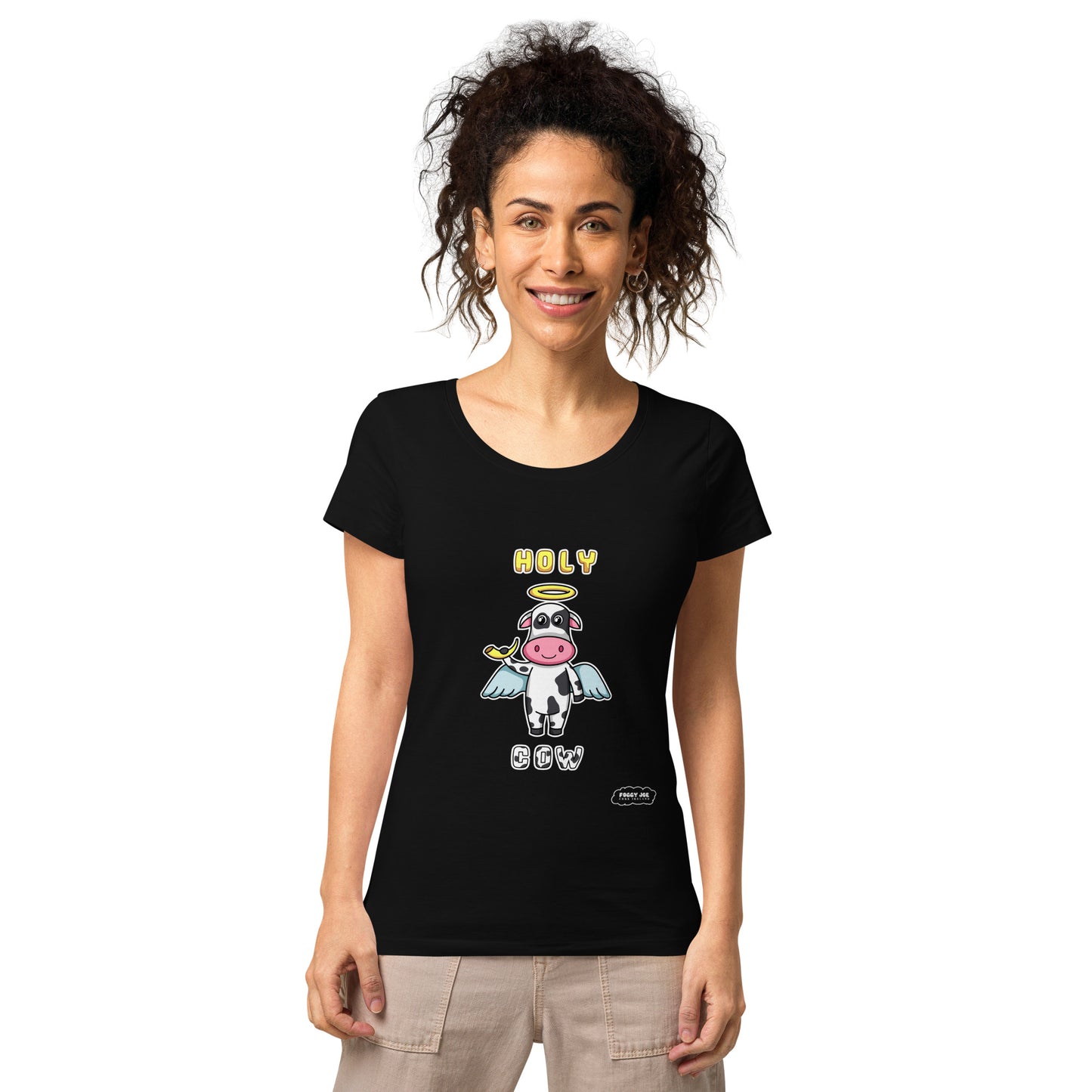 Holy Cow by Foggy Joe! Women’s basic organic t-shirt