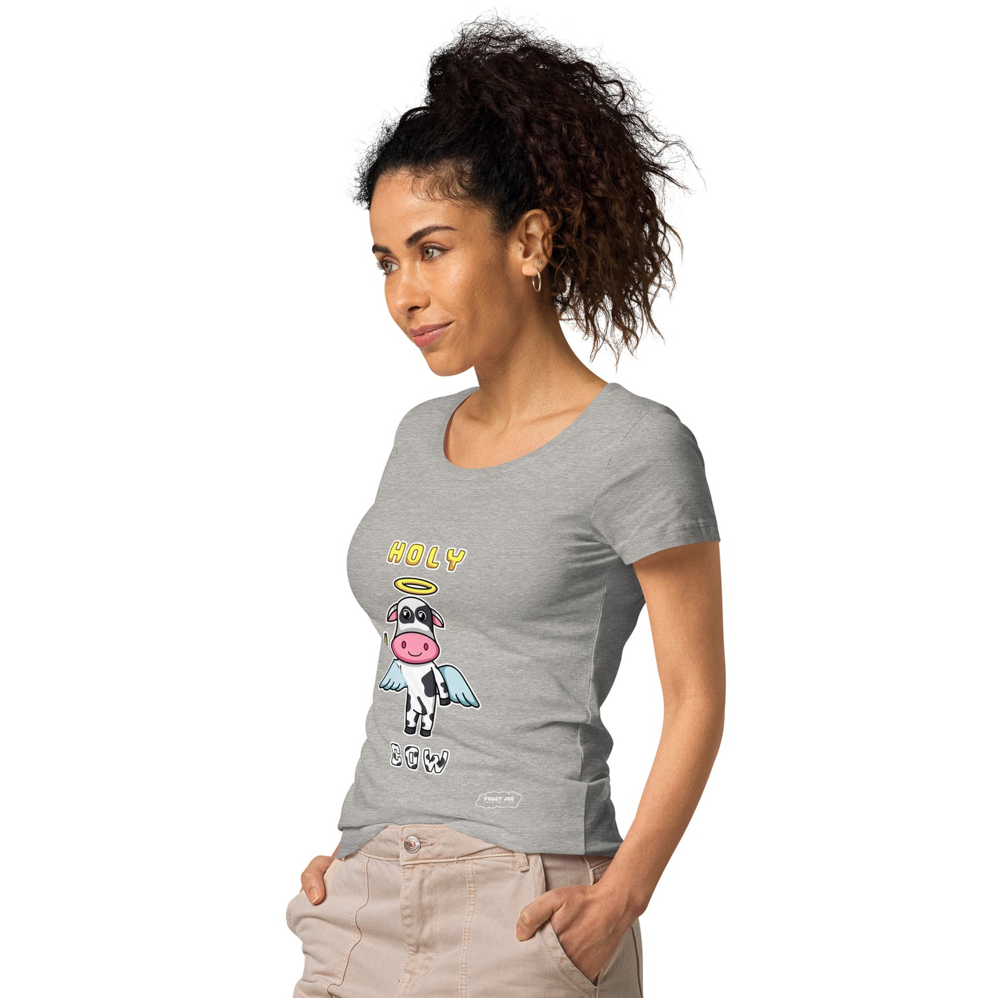 Holy Cow by Foggy Joe! Women’s basic organic t-shirt