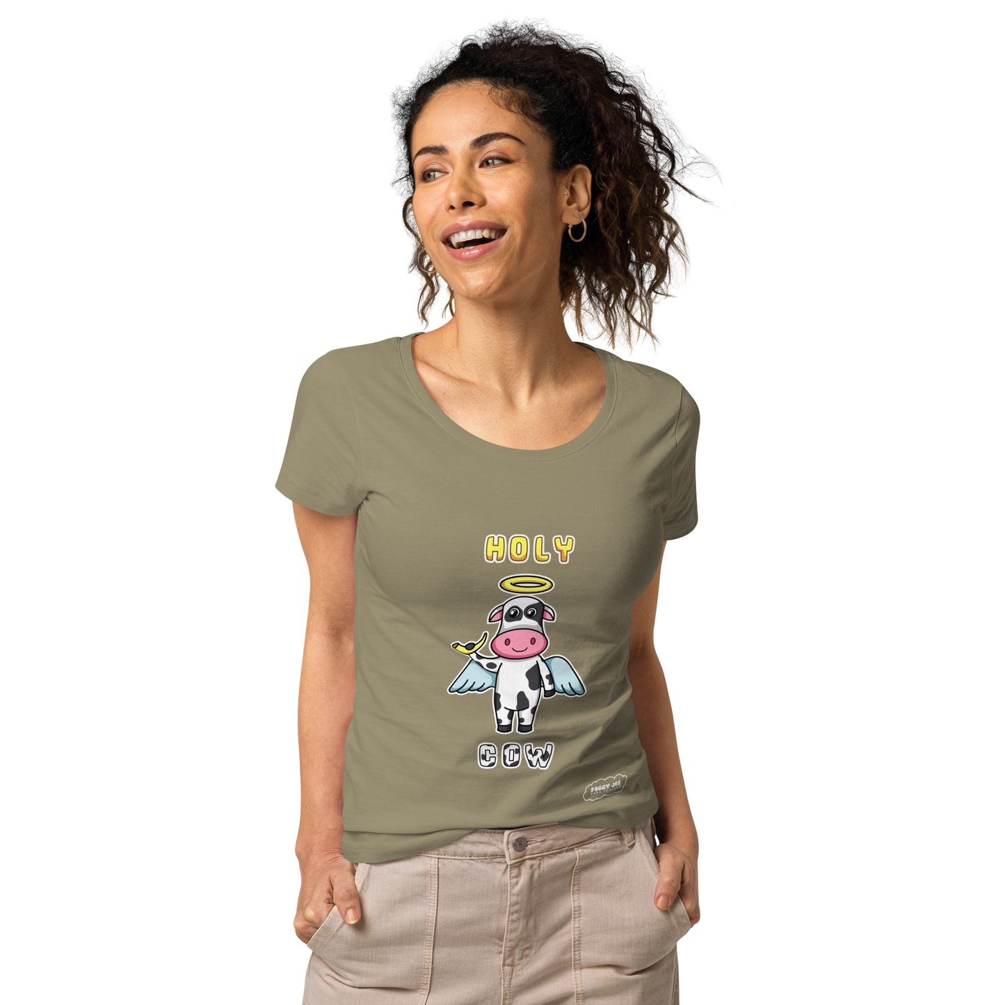 Holy Cow by Foggy Joe! Women’s basic organic t-shirt