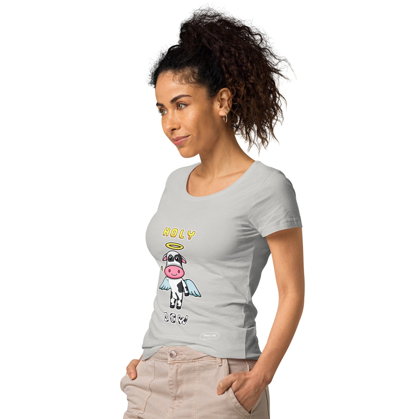 Holy Cow by Foggy Joe! Women’s basic organic t-shirt