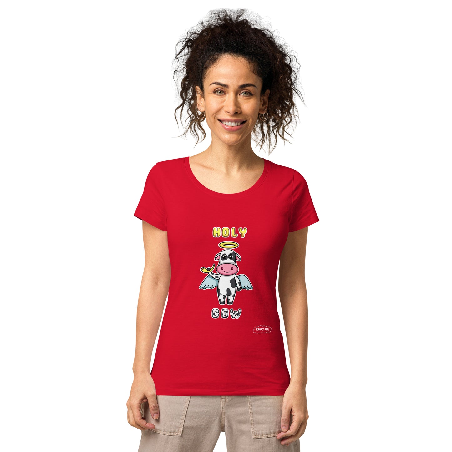 Holy Cow by Foggy Joe! Women’s basic organic t-shirt