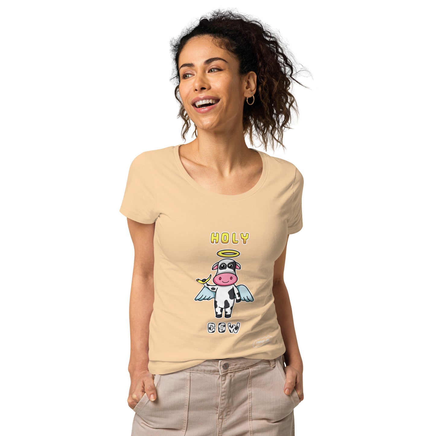 Holy Cow by Foggy Joe! Women’s basic organic t-shirt