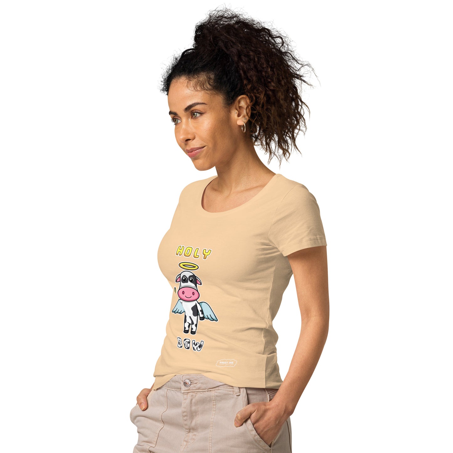 Holy Cow by Foggy Joe! Women’s basic organic t-shirt