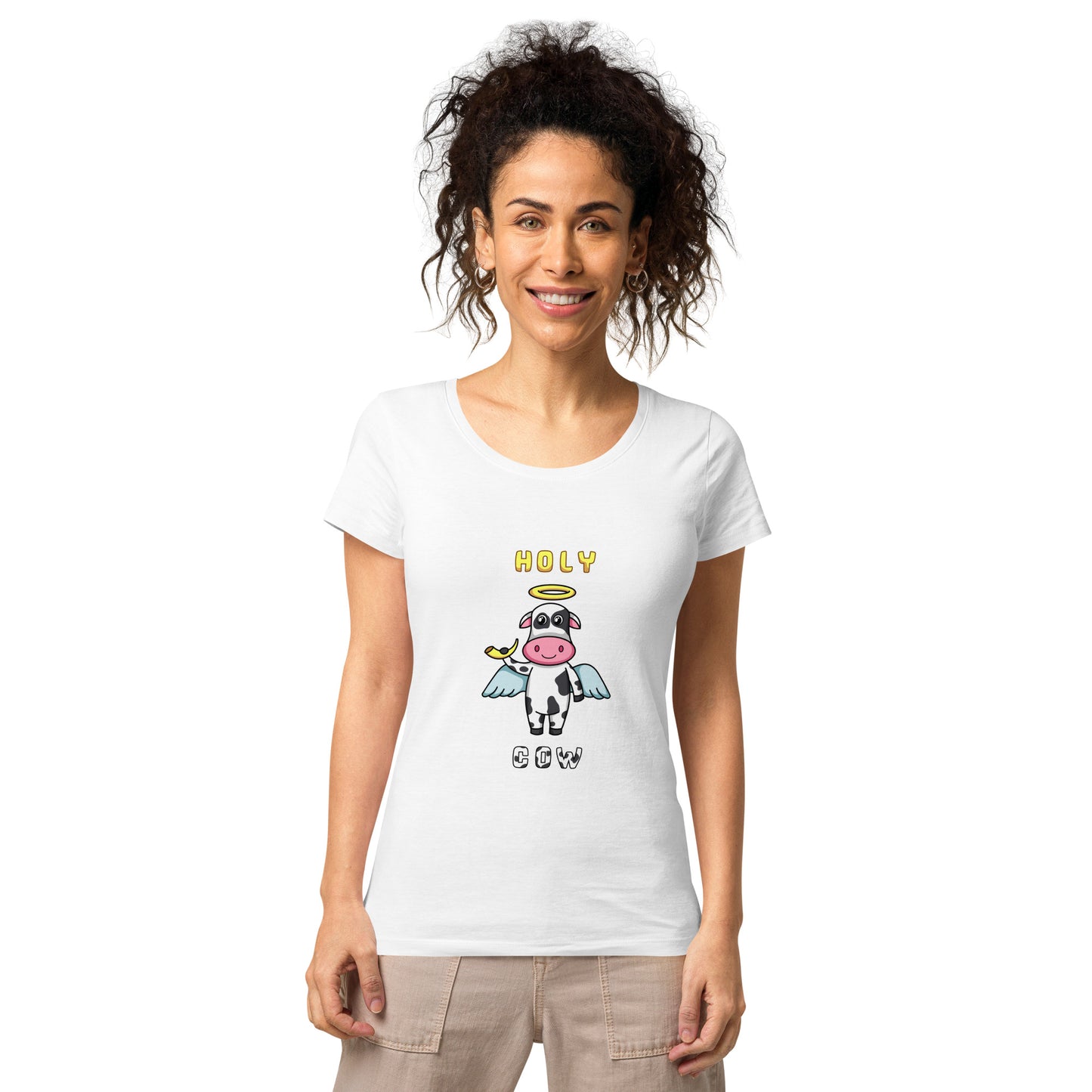 Holy Cow by Foggy Joe! Women’s basic organic t-shirt